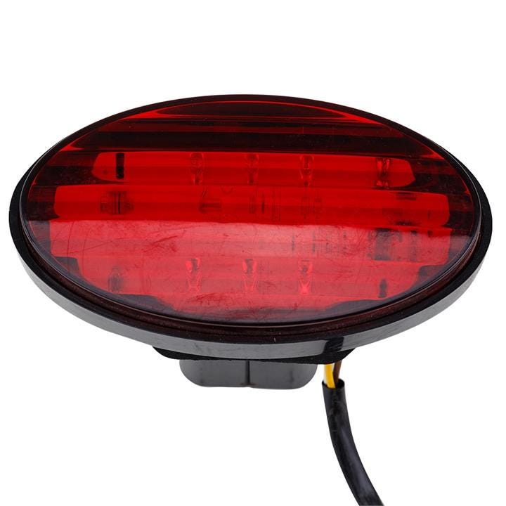 JAXSYN Novelty Towbar Trailer Hitch Cover Tow — Red Oval Brake light