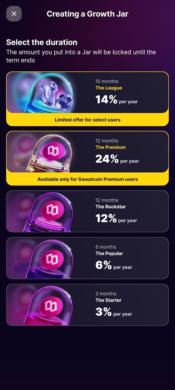 # Learn & Earn 기능과 Growth Jar 기능