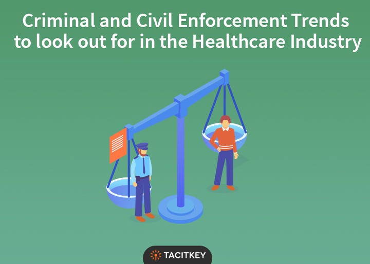 Criminal and Civil Enforcement Trends to look out for in the Healthcare Industry by Savitha