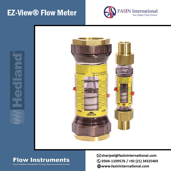 EZView® Flow Meter Hedland® Variable Area Flow Meters Flow