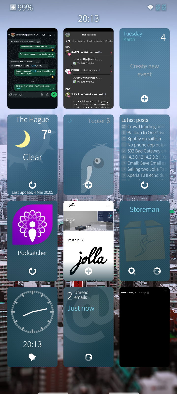 I feel that the Jolla C2 (SailfishOS) is less distracting.