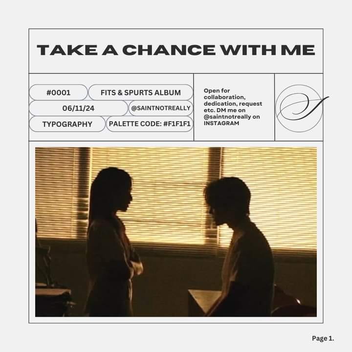 Take a chance with me. 𝘖𝘩, 𝘸𝘩𝘺 𝘤𝘢𝘯'𝘵 𝘸𝘦 𝘧𝘰𝘳… by Saint Frenierre Aug