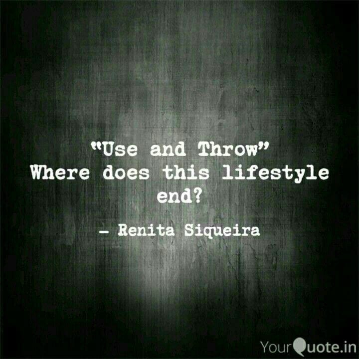 Use and Throw. I had a friend yell ‘use and throw!’ in… by Renita