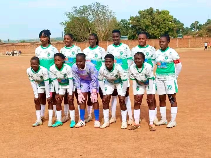 Yei Joint Stars team posing for a pre-match photo
