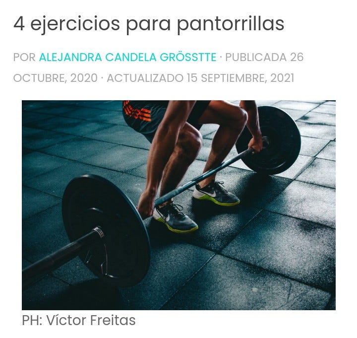 Ejercicios para pantorrillas
