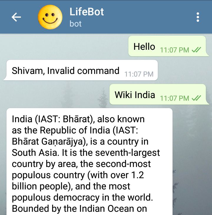 Telegram Wiki Bot in Python. Telegram Wikipedia Bot using Python | by  Shivam Agrawal | Medium