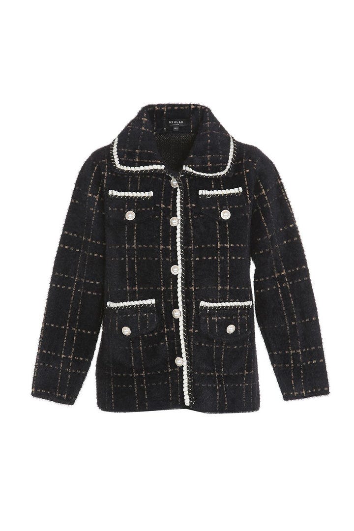 Collins Contrast Tweed Jacket