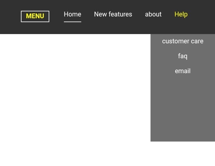 How to create a simple dropdown menu with hover effect | by Osayi ...