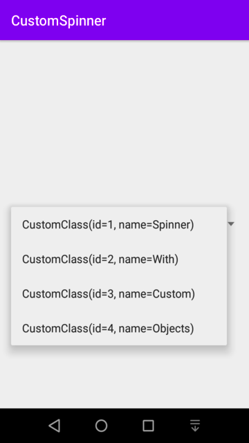 How to Create a Spinner with a Custom Object | by Shrayan Bajracharya |  Medium