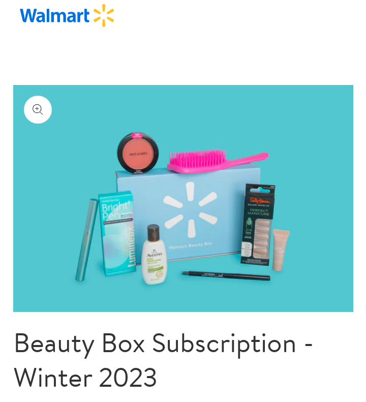 Walmart Beauty Box Subscription Winter 2023 by Dranéa Good Vibes
