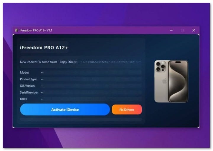 iFreedom PRO A12+ Activator V1.1