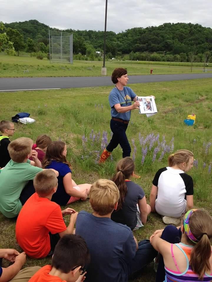 I am teaching an entire grade level (75 4th-grade students) at one of our local elementary schools in 2016 about Monarchs and Milkweed. Photo used with permission.