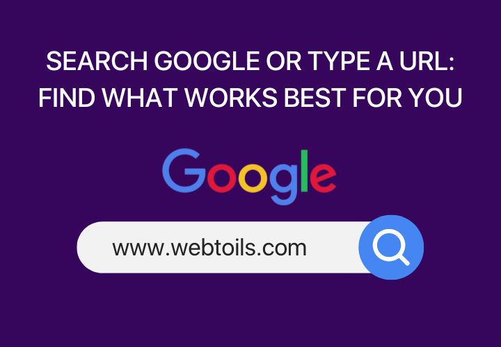 search google or type a url. The “Search Google or type a URL” tool