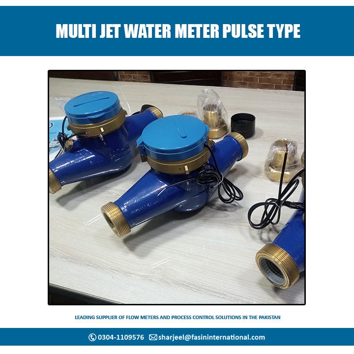 Multi Jet Water Flow Meter With Pulse Output Reliable Flow Meter