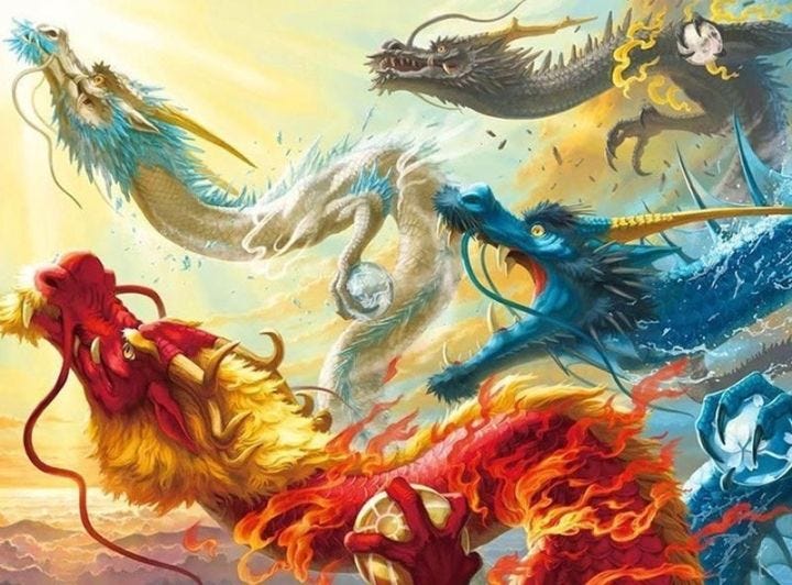 The history of dragons in Chinese art