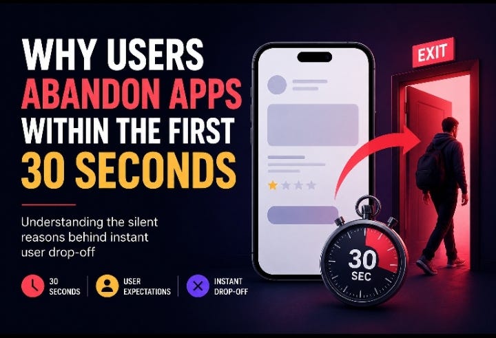 Why Users Abandon Apps Within the First 30 Seconds of Opening.