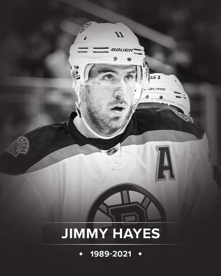 Former NHL player Jimmy Hayes who recently became father to a baby boy dies  at 31