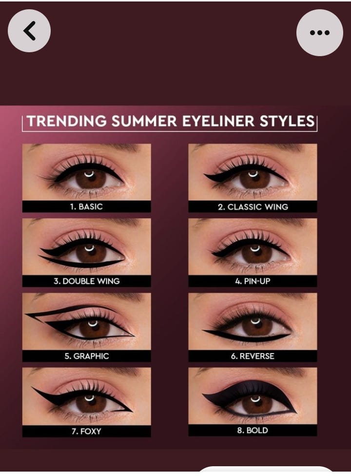 The timeless allure of winged eyeliner has captivated makeup enthusiasts  for decades, lending a… | by Alone Princess | Medium