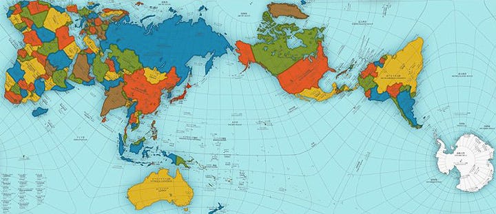 Mercator Projection - World Map