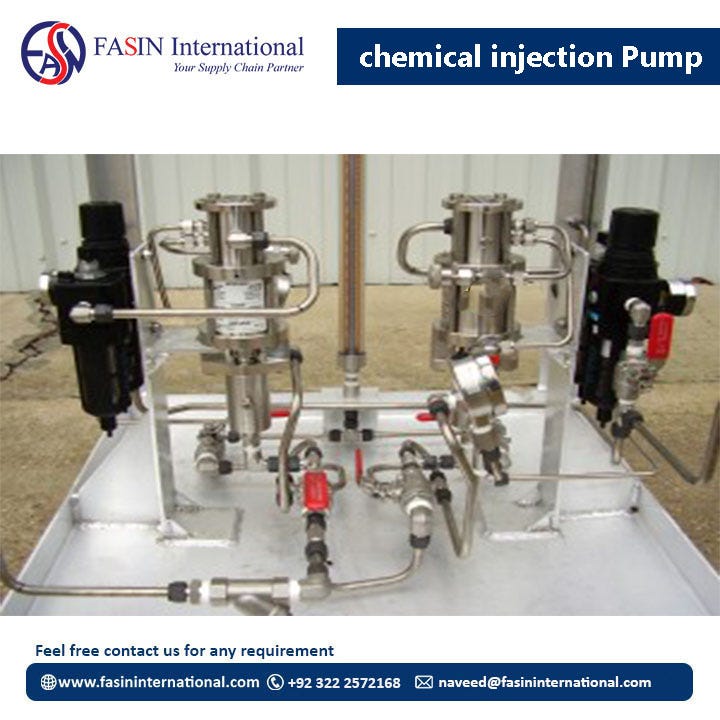 Chemical injection solutions pump supplier in Pakistan Valves & Pipe