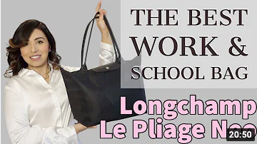 Longchamp ivory Large Le Pliage Original Shoulder Bag | Harrods UK