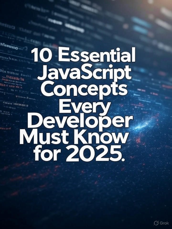 10 Essential JavaScript Concepts Every Developer Must Know for 2025 ...