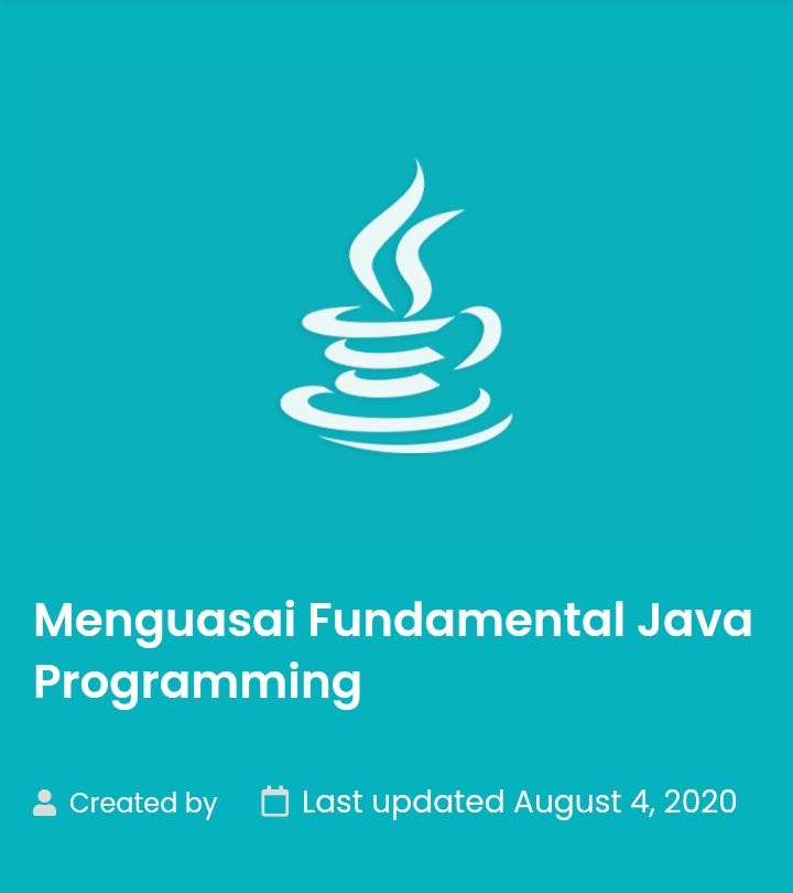MENGUASAI FUNDAMENTAL JAVA PROGRAMMING ( PBO Bagian 4) | by ...