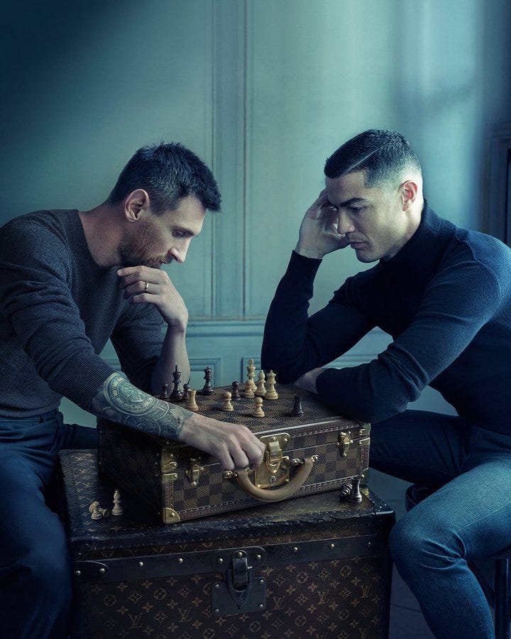 Check mate! Messi and Ronaldo square up in chess picture ahead of