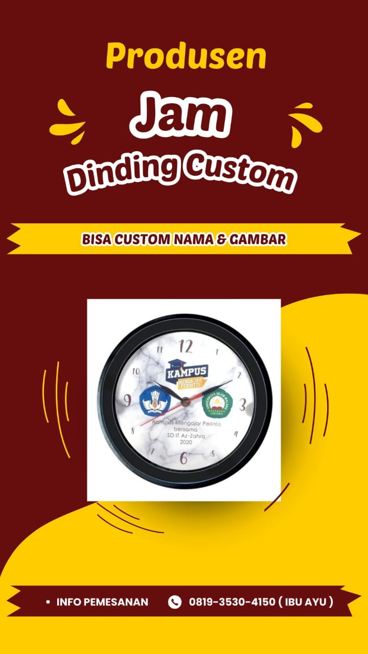 PRODUSEN !! WA 081935304150 (XL), Produsen Jam Dinding Promosi Logo