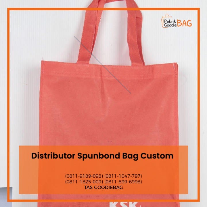 Distributor Spunbond Bag Custom Distributor Tas Spunbond Murah Medium