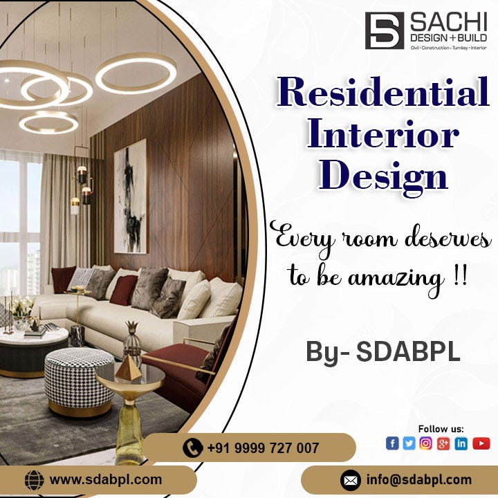 Best Residential Interior Designers in Noida — Sachi Design and Build