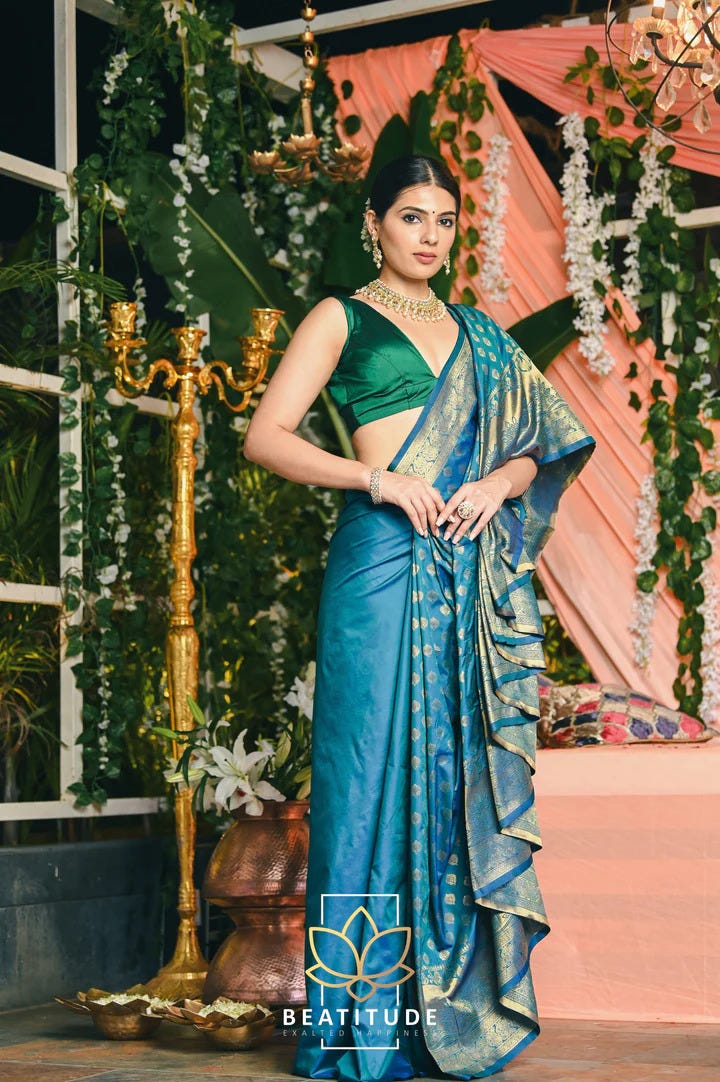 What Should One Know Before Purchasing a Banarasi Silk Saree Online?, by  BEATITUDE
