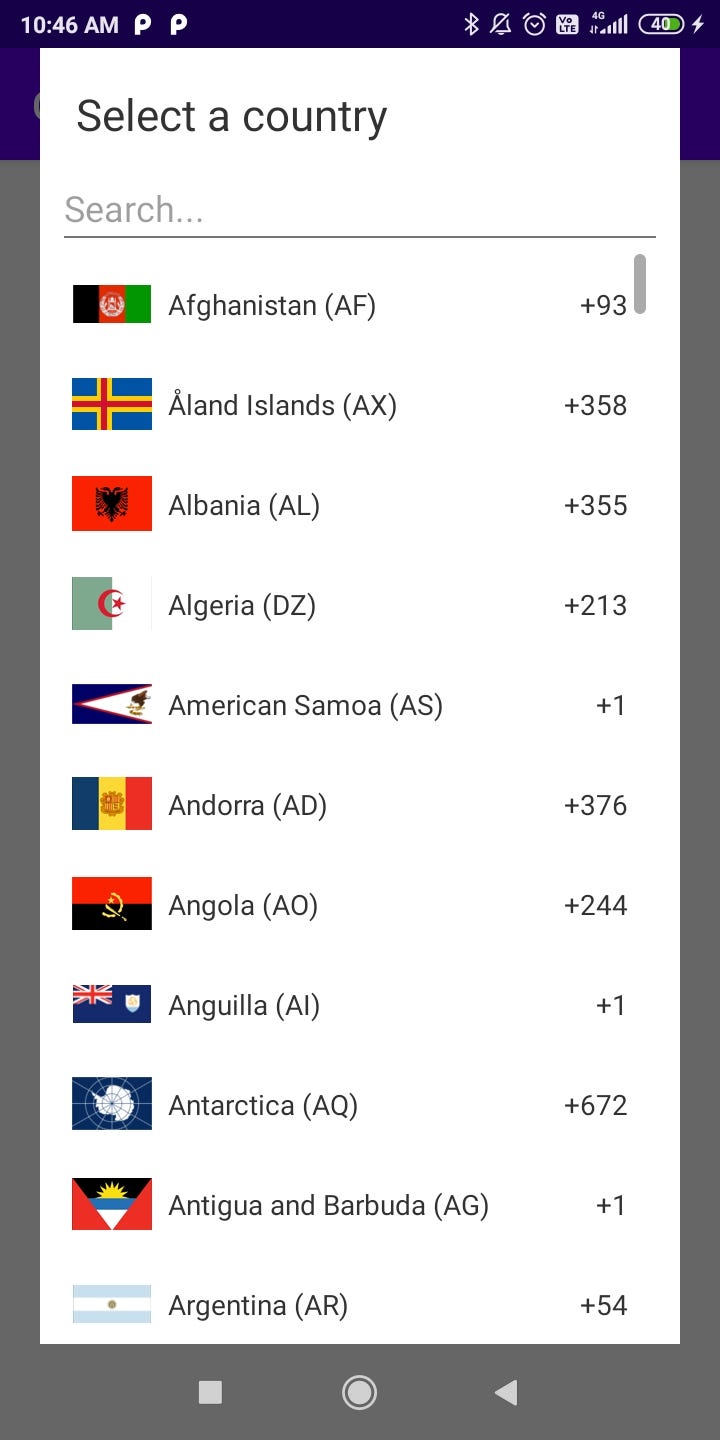 How to add a country code picker in Android studio Kotlin | by Sudish kumar  | Medium