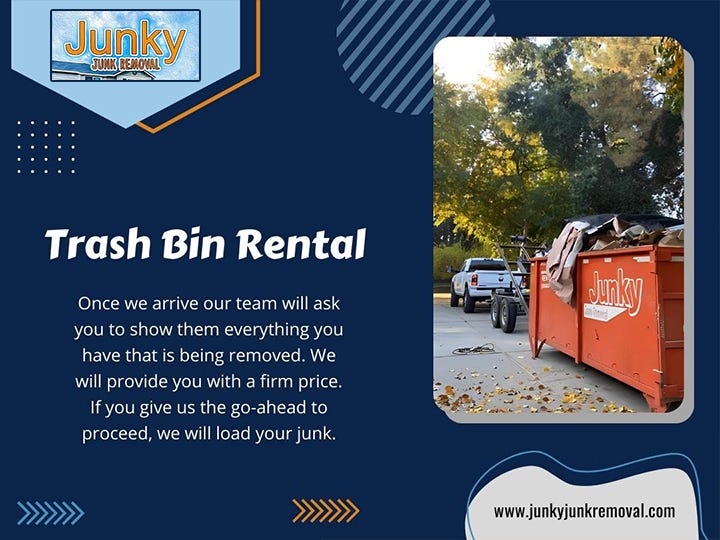 Trash Bin Rental. Get Rid Of Your Garbage In No Time With… by Junky