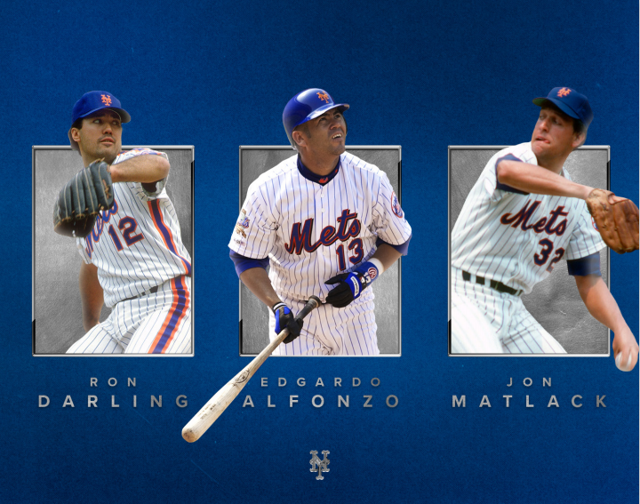 METS TO INDUCT JON MATLACK, RON DARLING AND EDGARDO ALFONZO, by New York  Mets