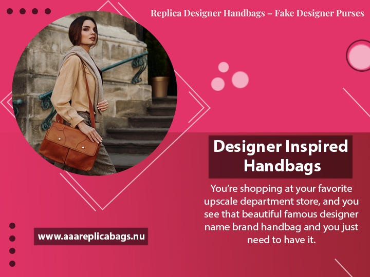 Designer Inspired Handbags. Luxury Replica Handbags: The Epitome Of… | by Replica  Designer Handbags | Medium