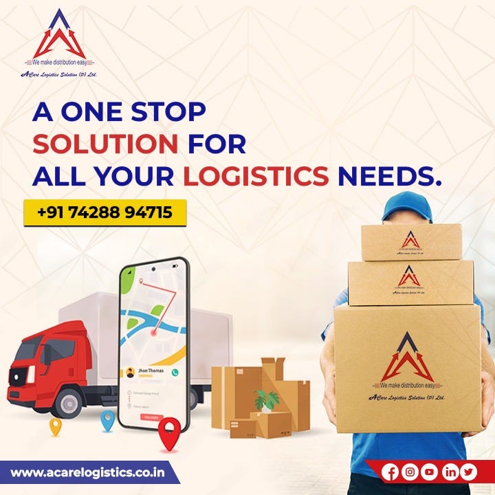 A Care logistics provides one stop solution for all logistic needs Acare Logistics Solutions