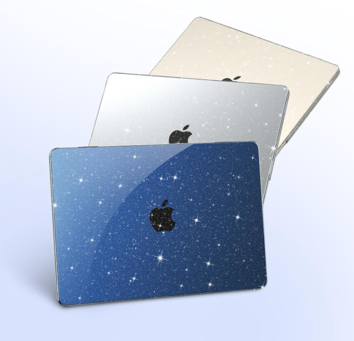 ✨ EooCoo Transparent Glitter Case for MacBook Air 13.6" (M4/M3/M2) – Sleek, Strong, and Stunning!