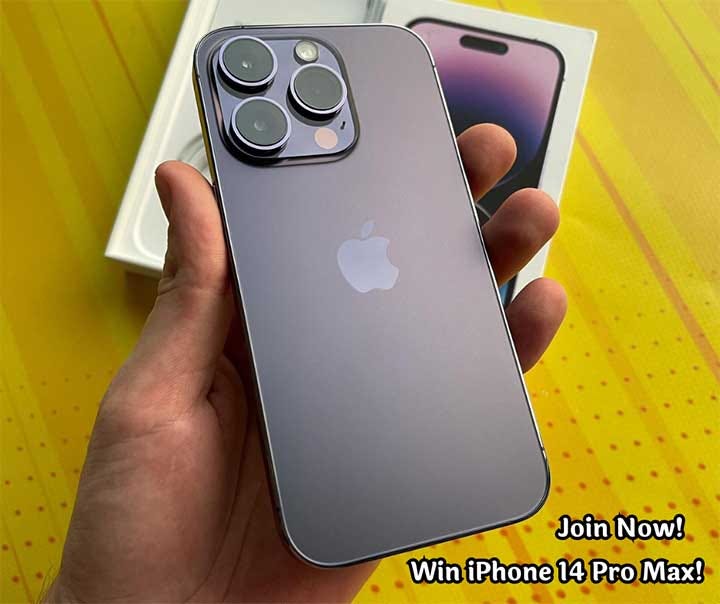 win a free iphone 14 pro max