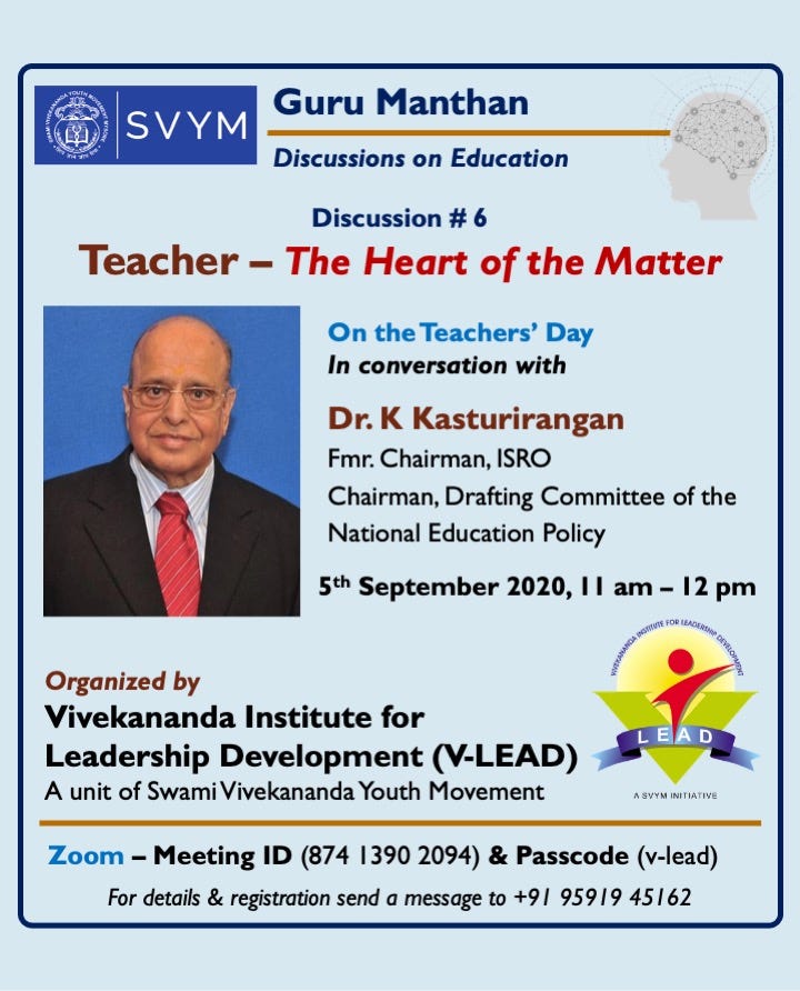 Dr K Kasturirangan — few meetings, many lessons