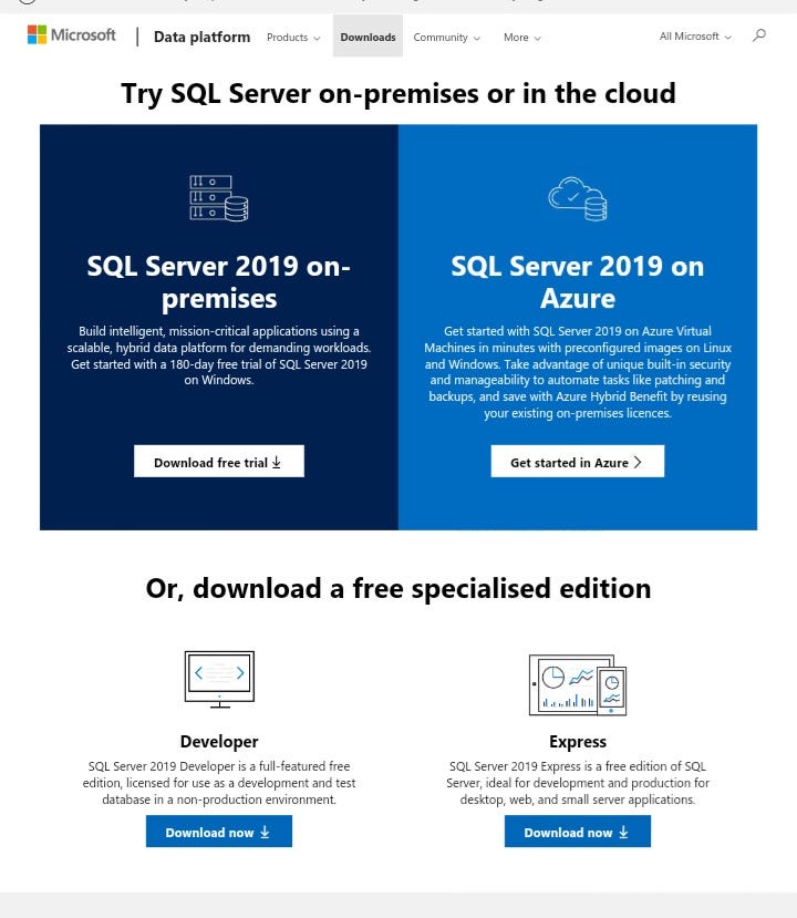 Part-1 Microsoft Sql Server Editions. | by Sandeep Bamane | Medium