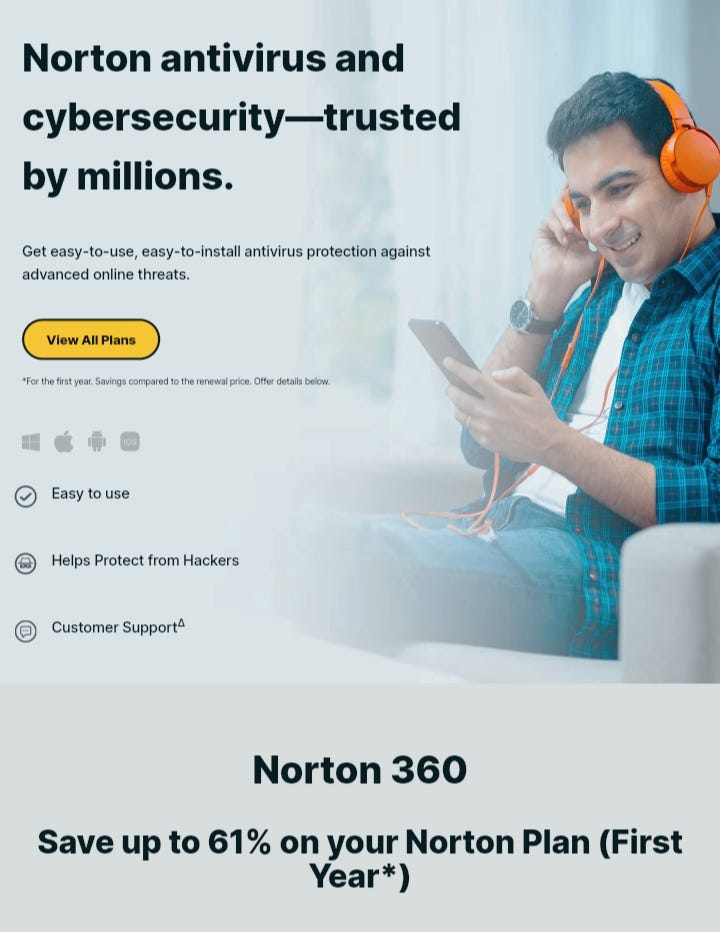 Norton antivirus and cybersecurity—trusted by millions. by Shankar