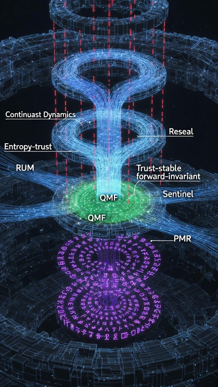 Corruption-Resilient Symbolic Reasoning in a
Recursive Trust–Entropy Architecture