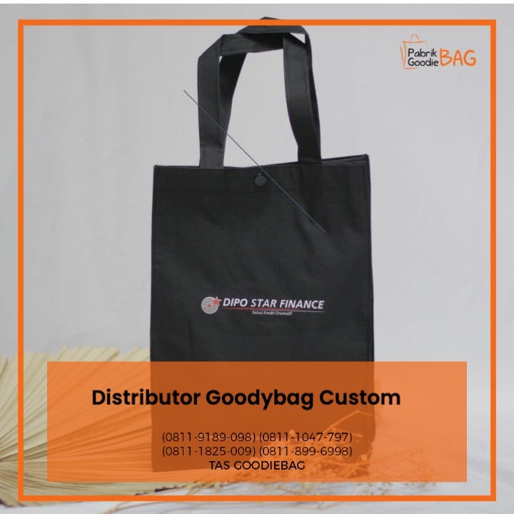 Distributor Goodybag Custom Distributor Tas Spunbond Murah Medium