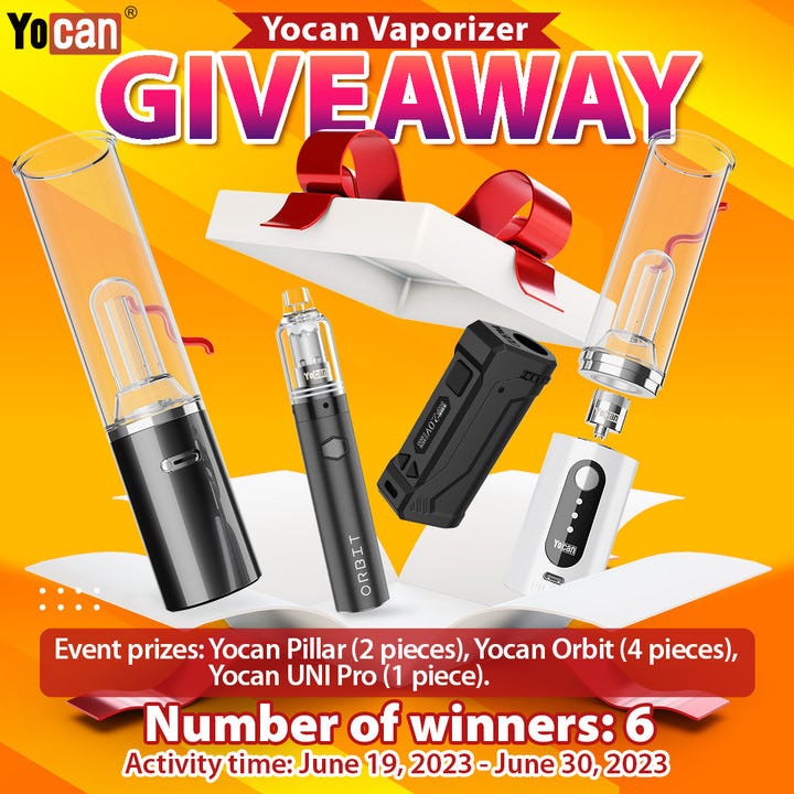 Yocan Atomizer Giveaway and Contest for Concentrates, Mods & E-Rigs, by  Yocan Official