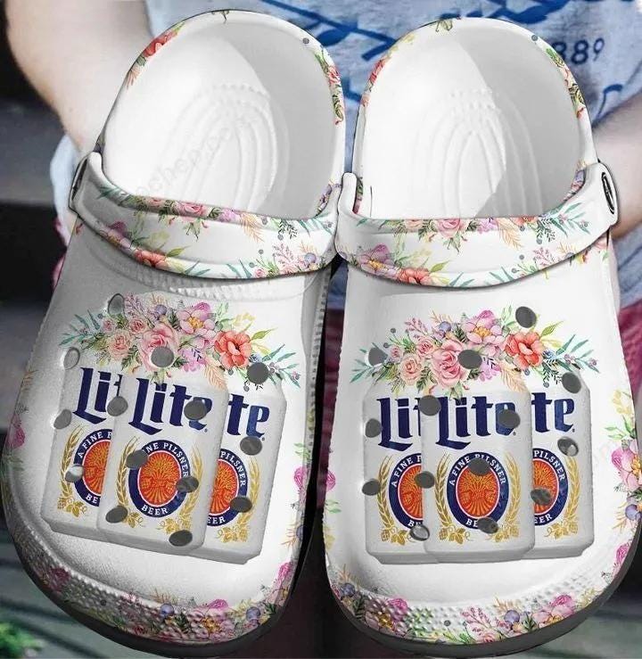 Miller Lite Crocband Crocs Shoes For Mens And Womens by