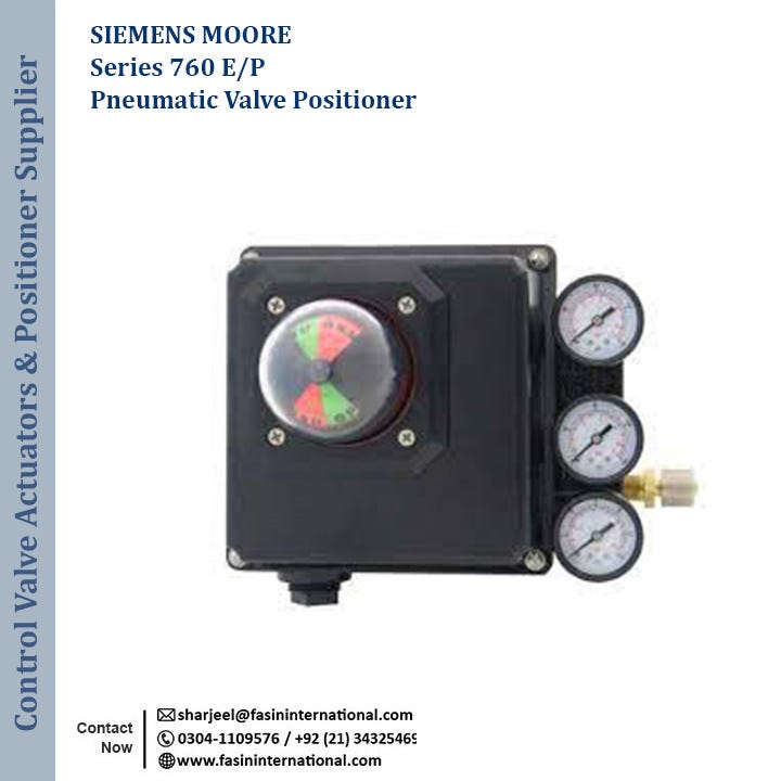 SIEMENS MOORE Series 760 E/P Pneumatic Valve Positioner Actuators