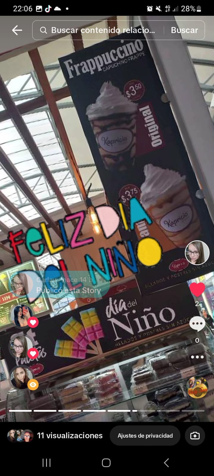 Stories de las promociones por el día del niño