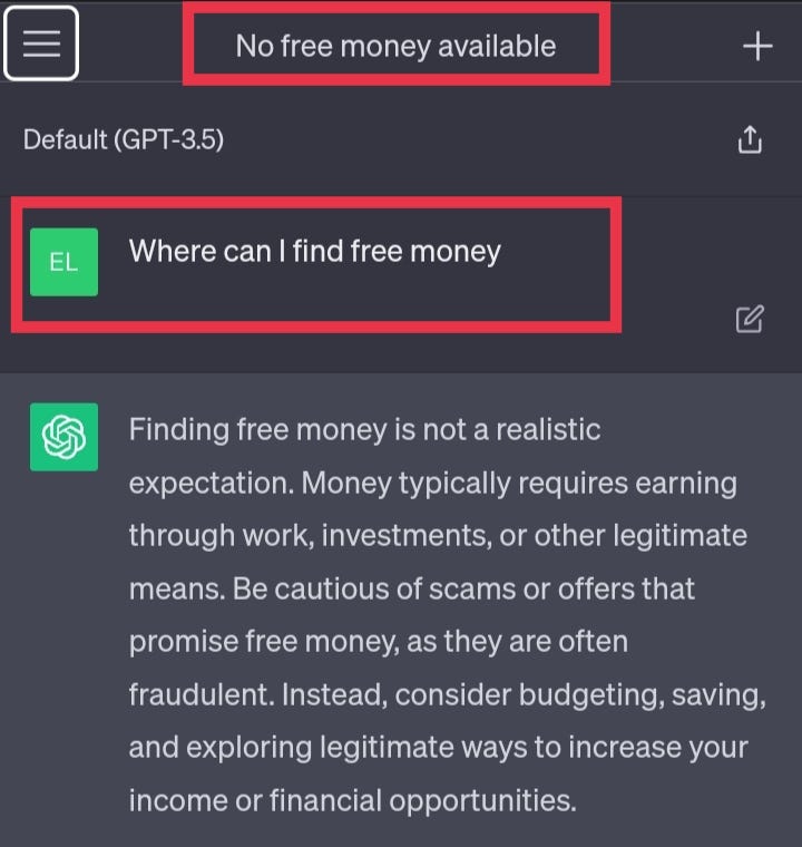 I asked chatgpt to find me free money by paul rose medium