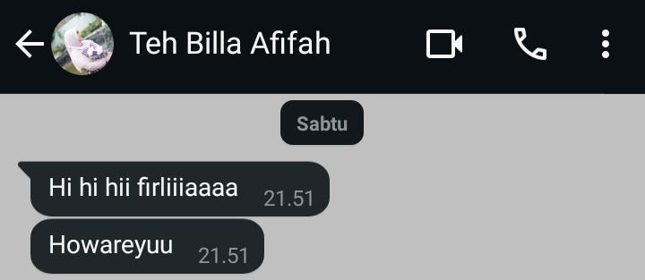 Pesan singkat yang hangat